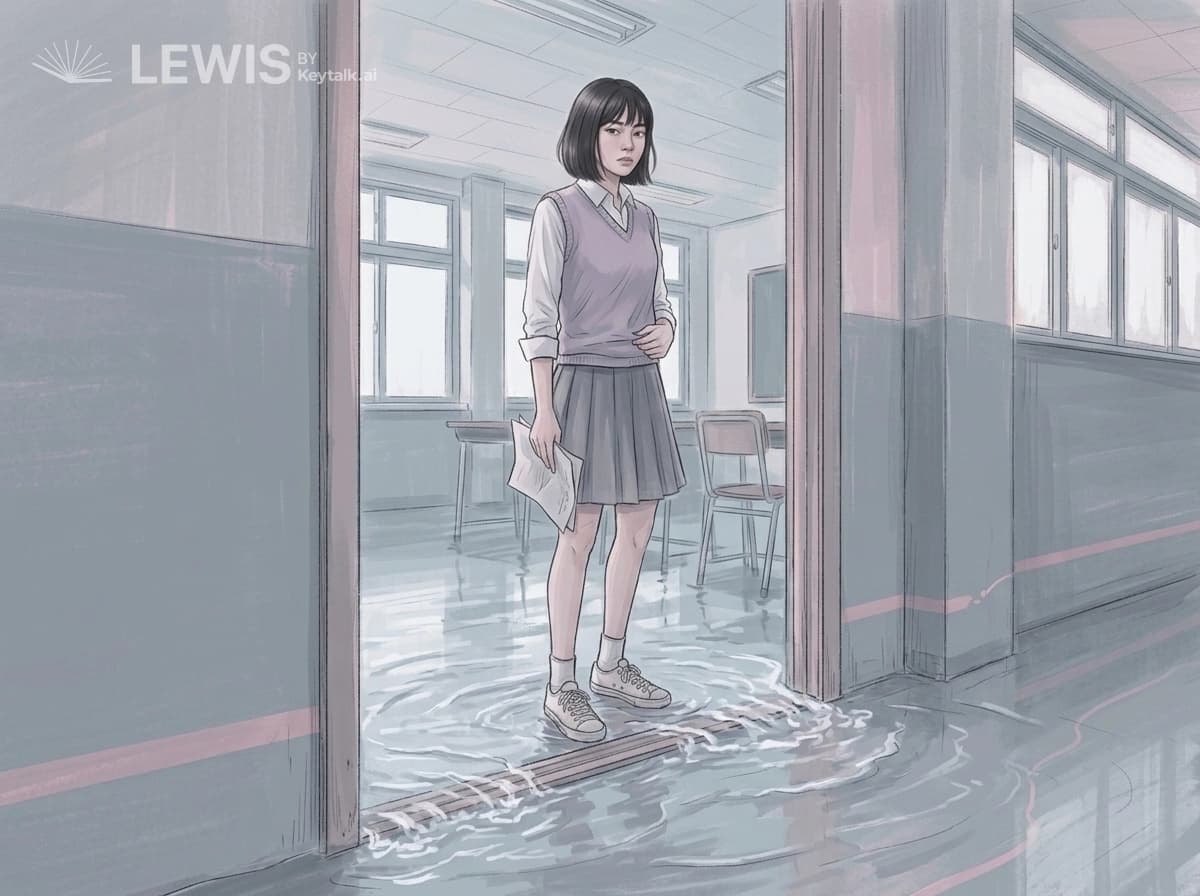 물이 문턱을 넘다