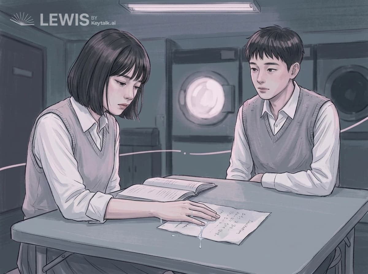 번지는 글씨