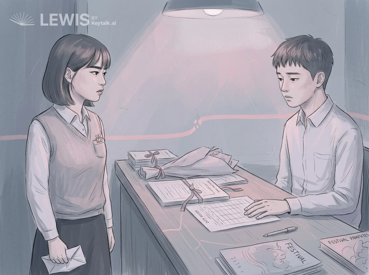 접어 둔 초대장
