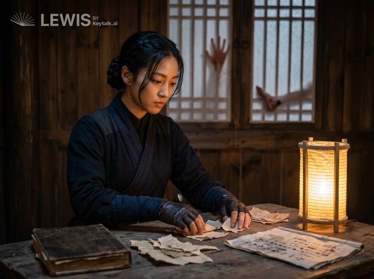 매화잎 냄새 밴 다락, 찢긴 문장의 대조