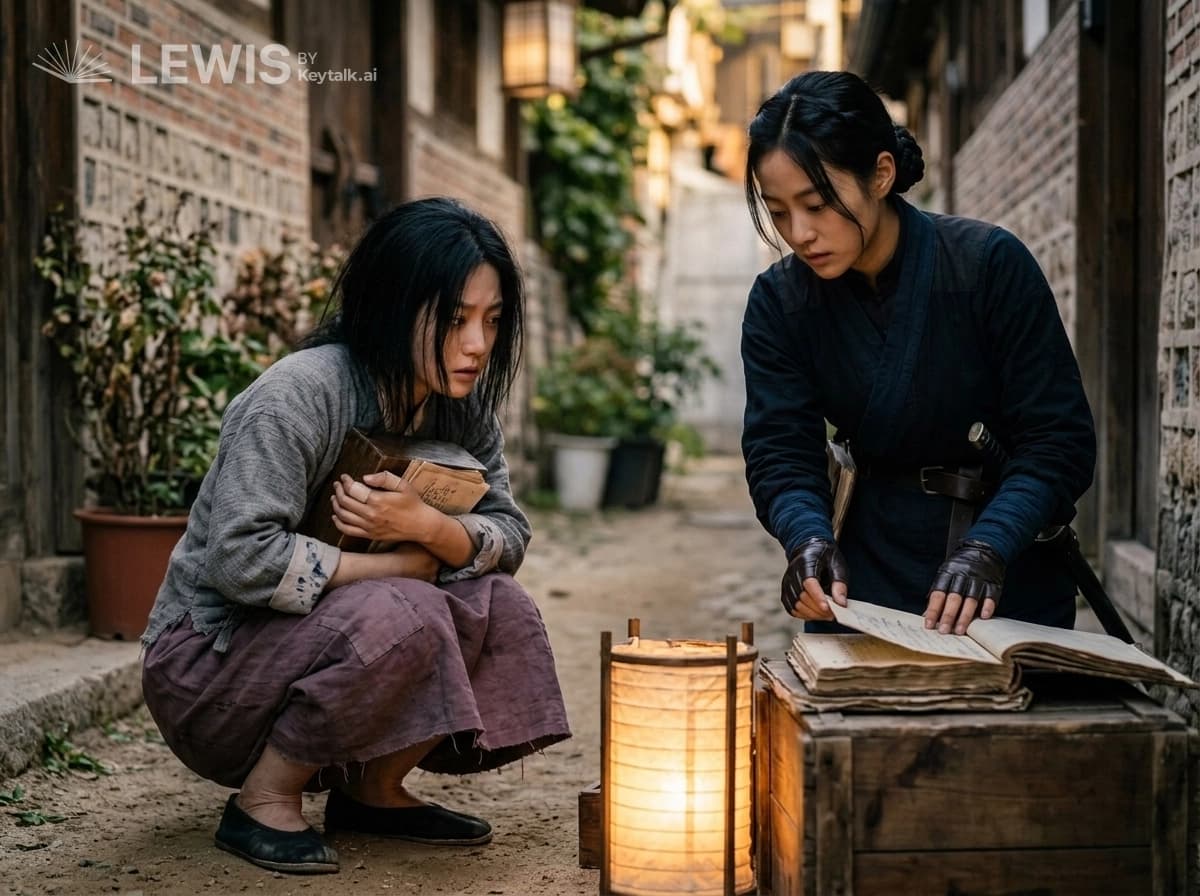 등잔 먹빛 아래 숨을 바꾼 소녀