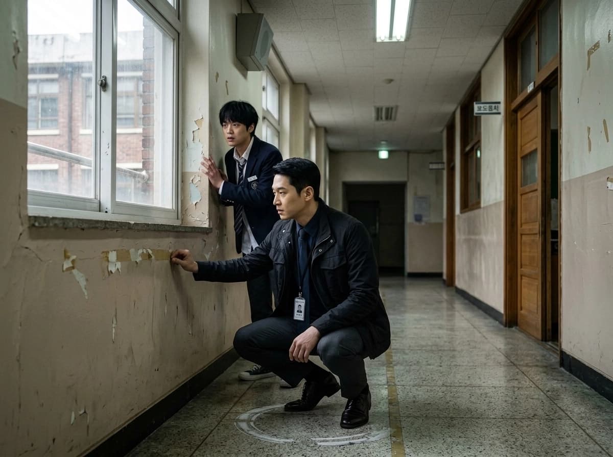 9시 58분 복도