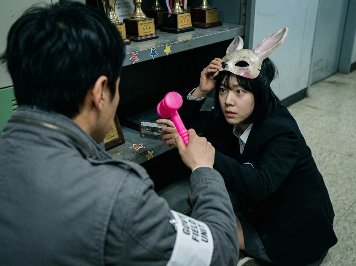 토끼 탈의 눈