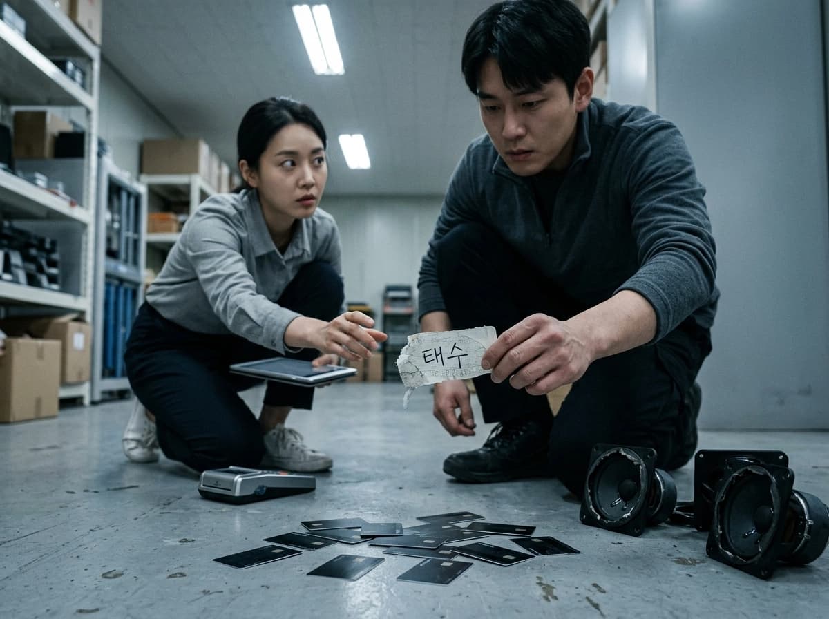 이름표가 떼어진 선반