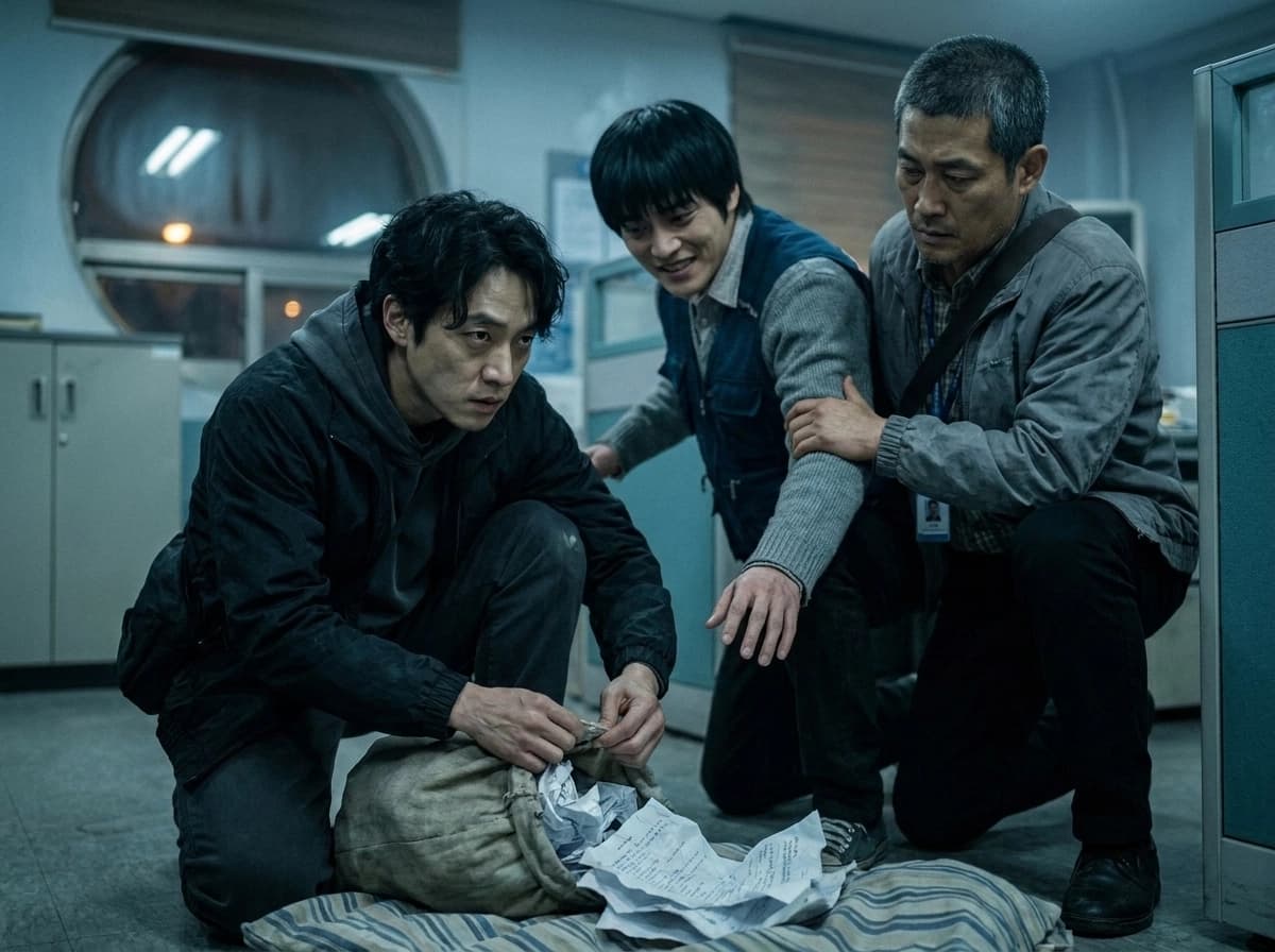 멈춘 전광판 아래