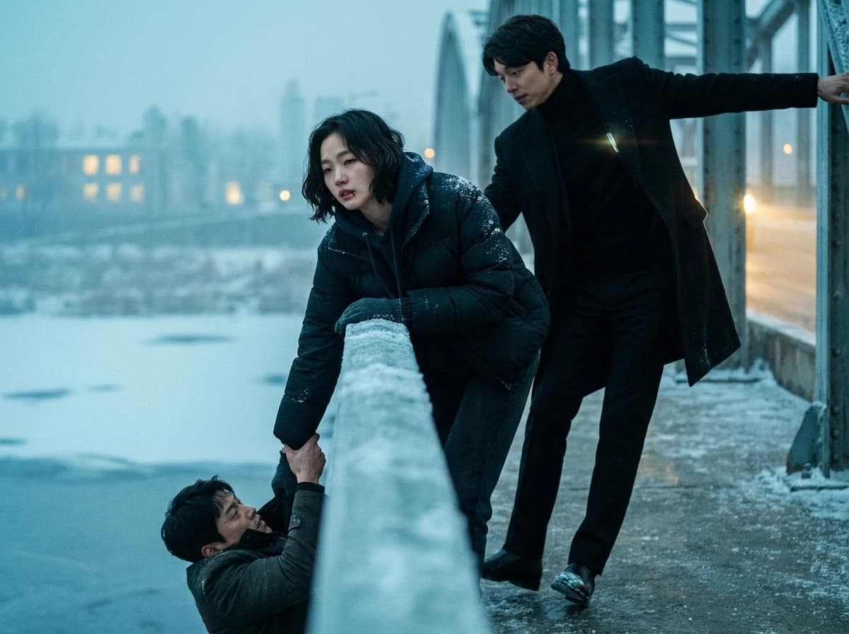 강철교 아래의 문장