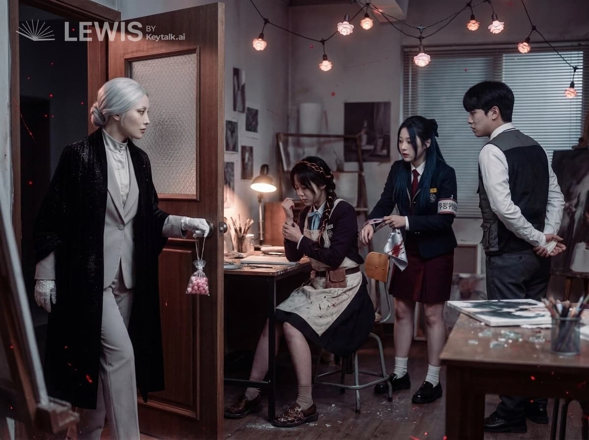 붉은 사탕 봉지의 손님