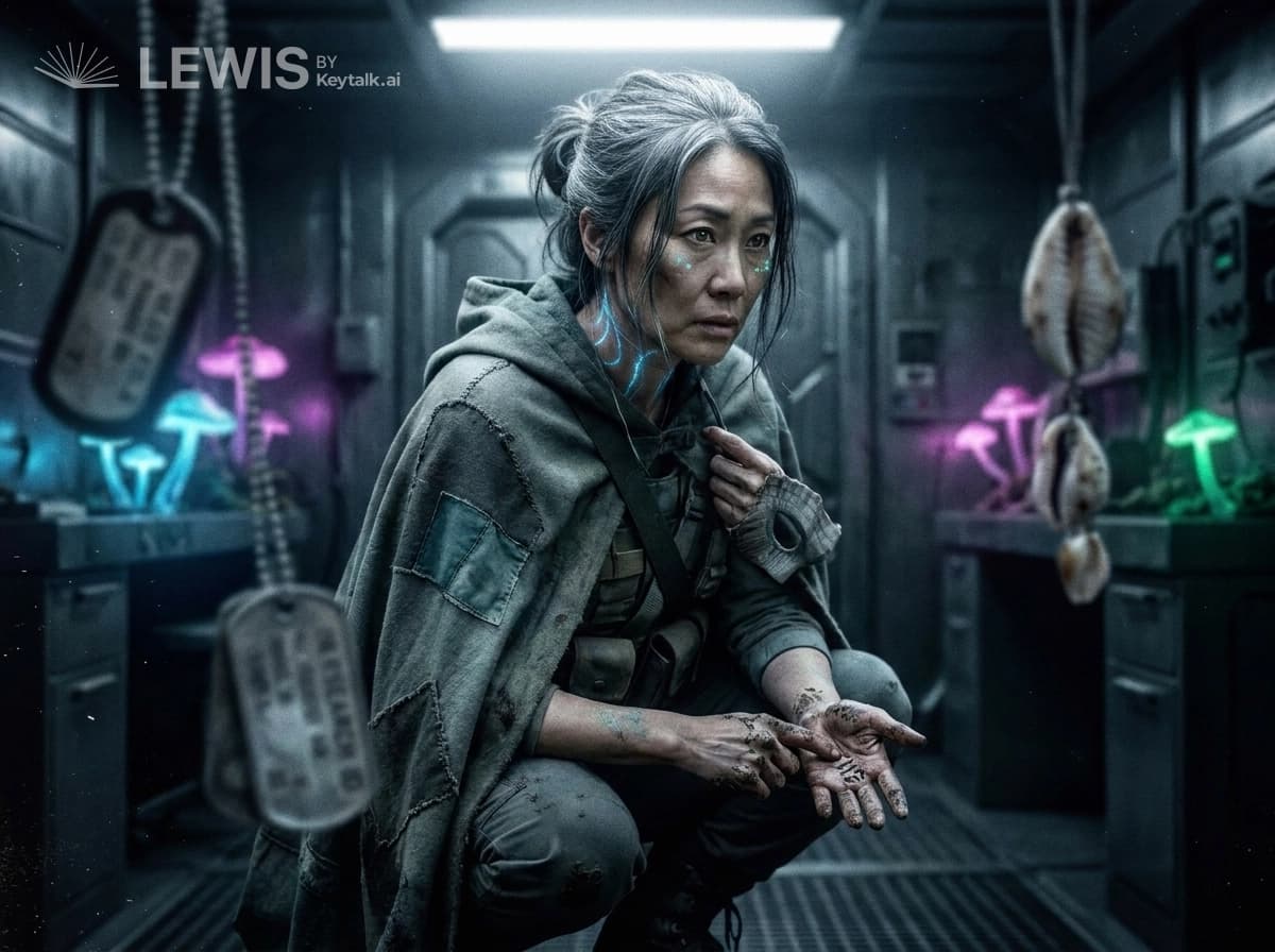 흰 조명 속의 카리나
