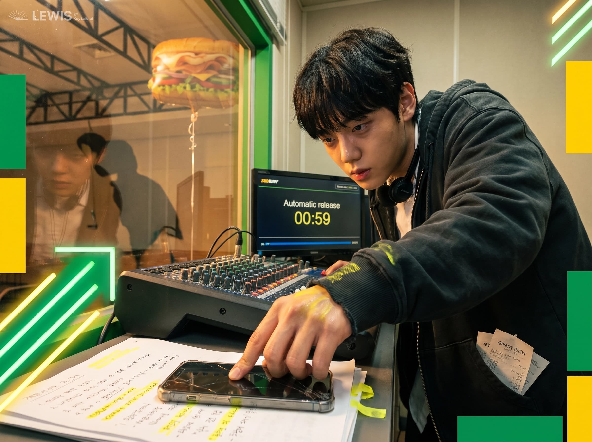 푸른 모니터빛 아래의 비밀번호