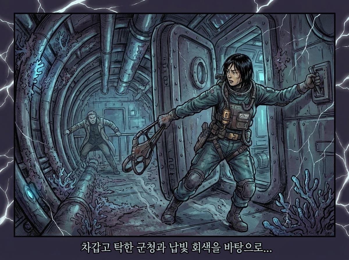 닫히기 시작한 압력문