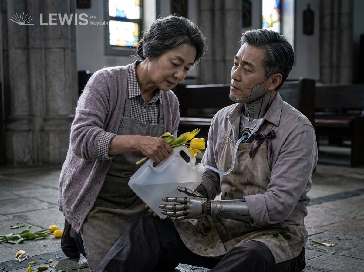 꽃을 버려 얻은 한 시간