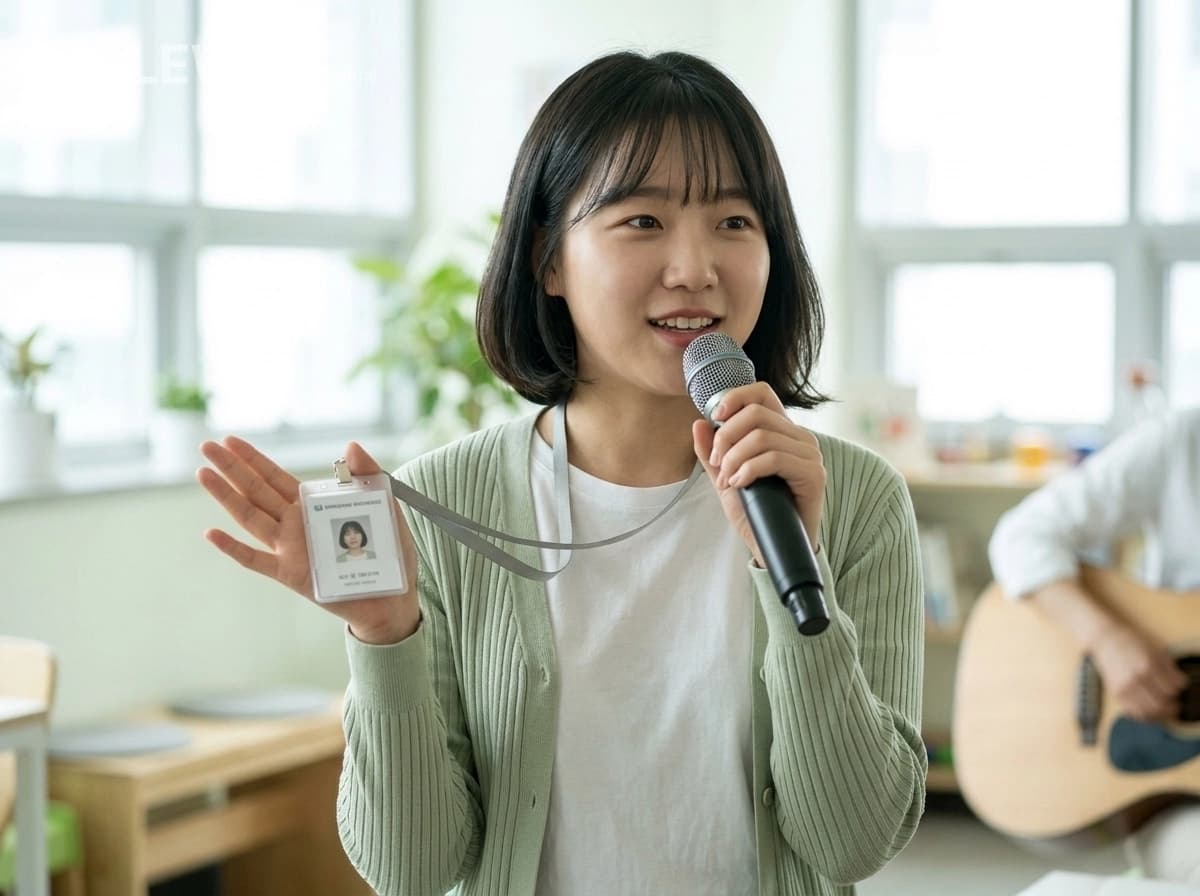 이름을 받친 손바닥