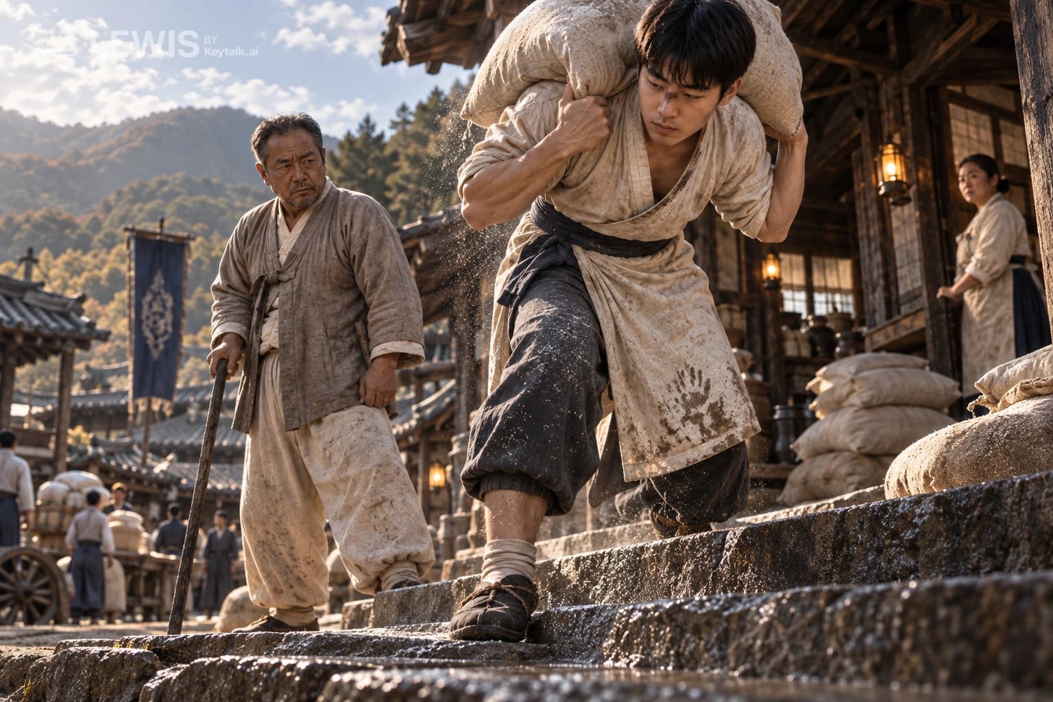 뒤꿈치 아래의 돌
