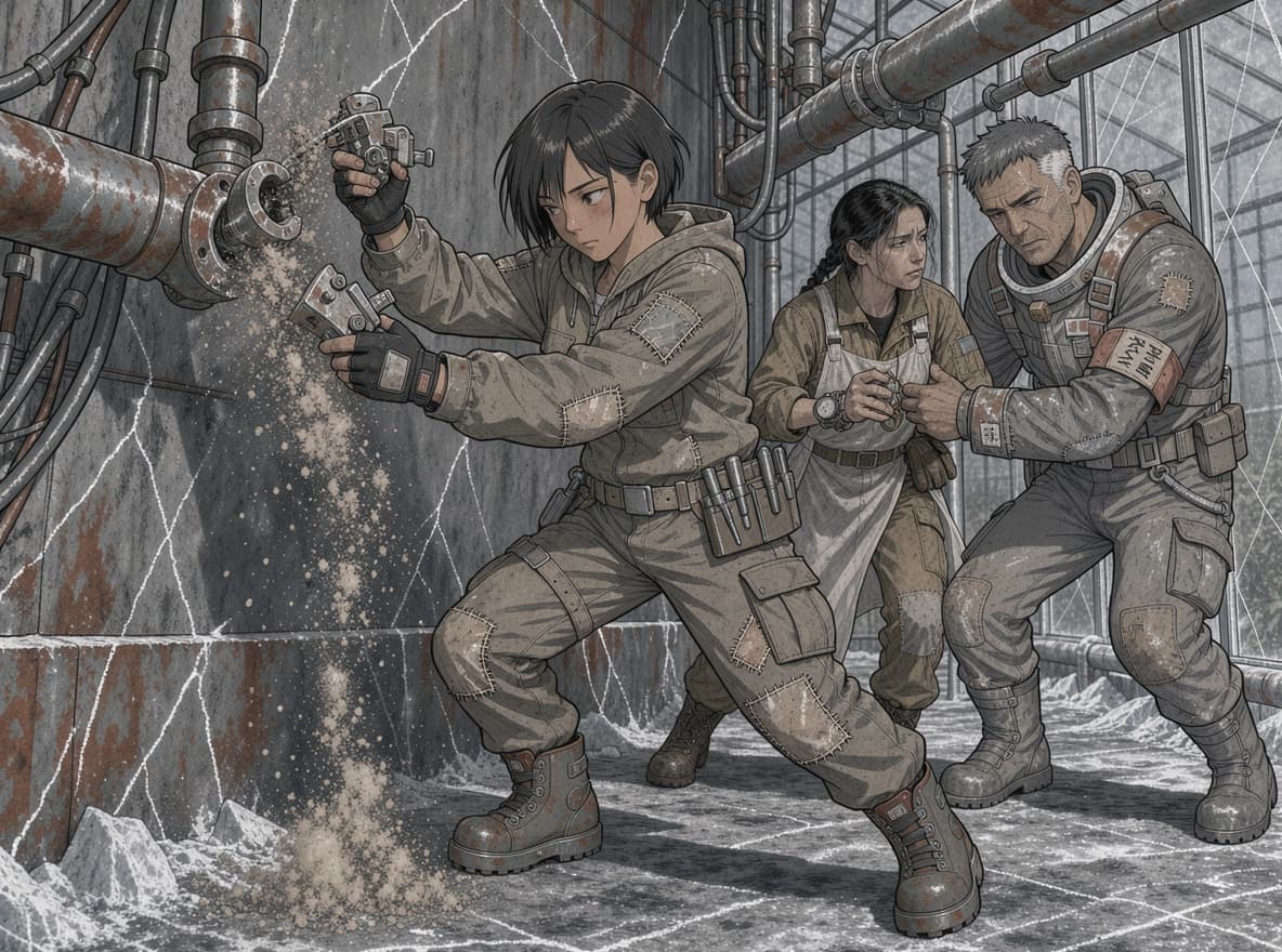 두 조각의 망