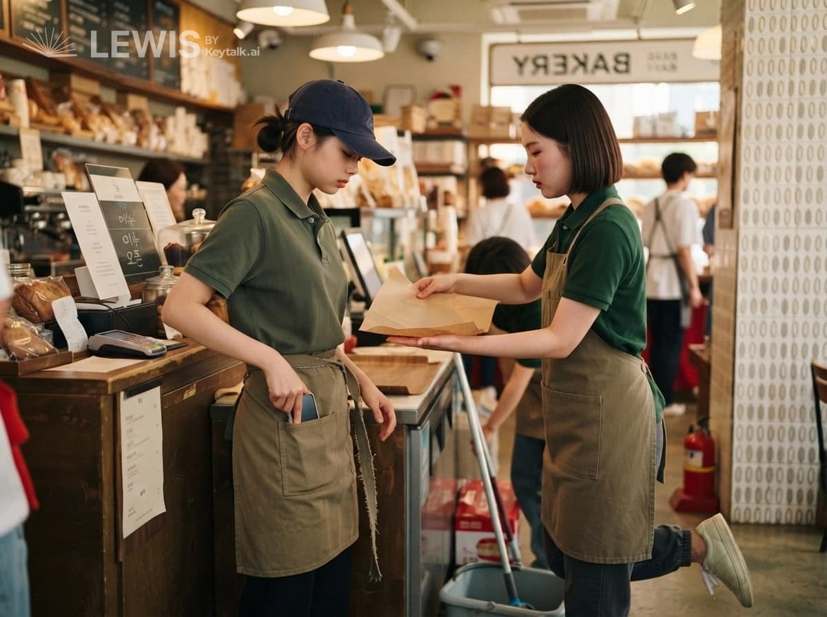 사과 다음의 설거지