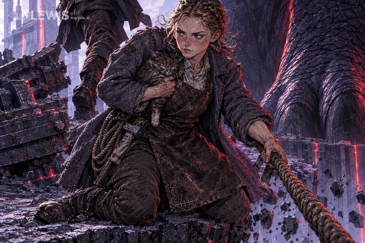 The Weight Beneath Her Coat