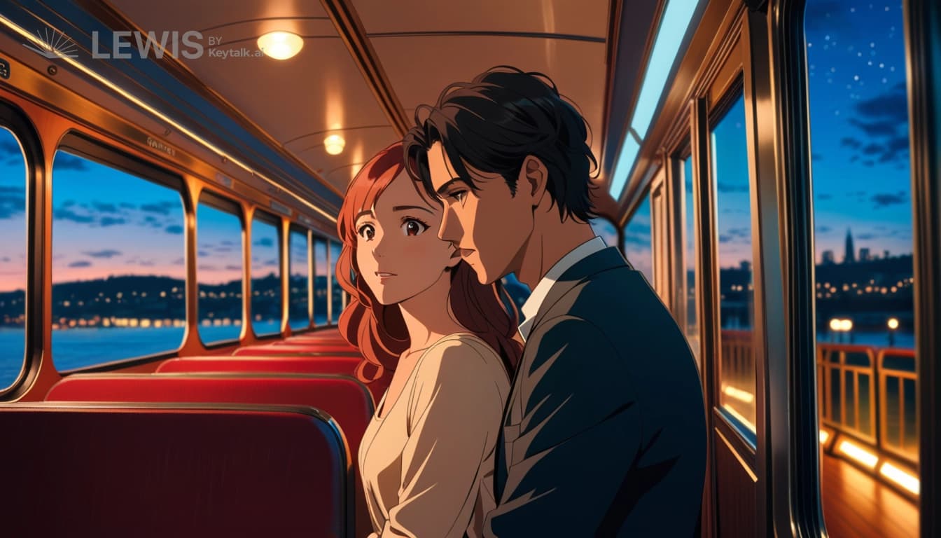 달빛 아래의 리버 버스