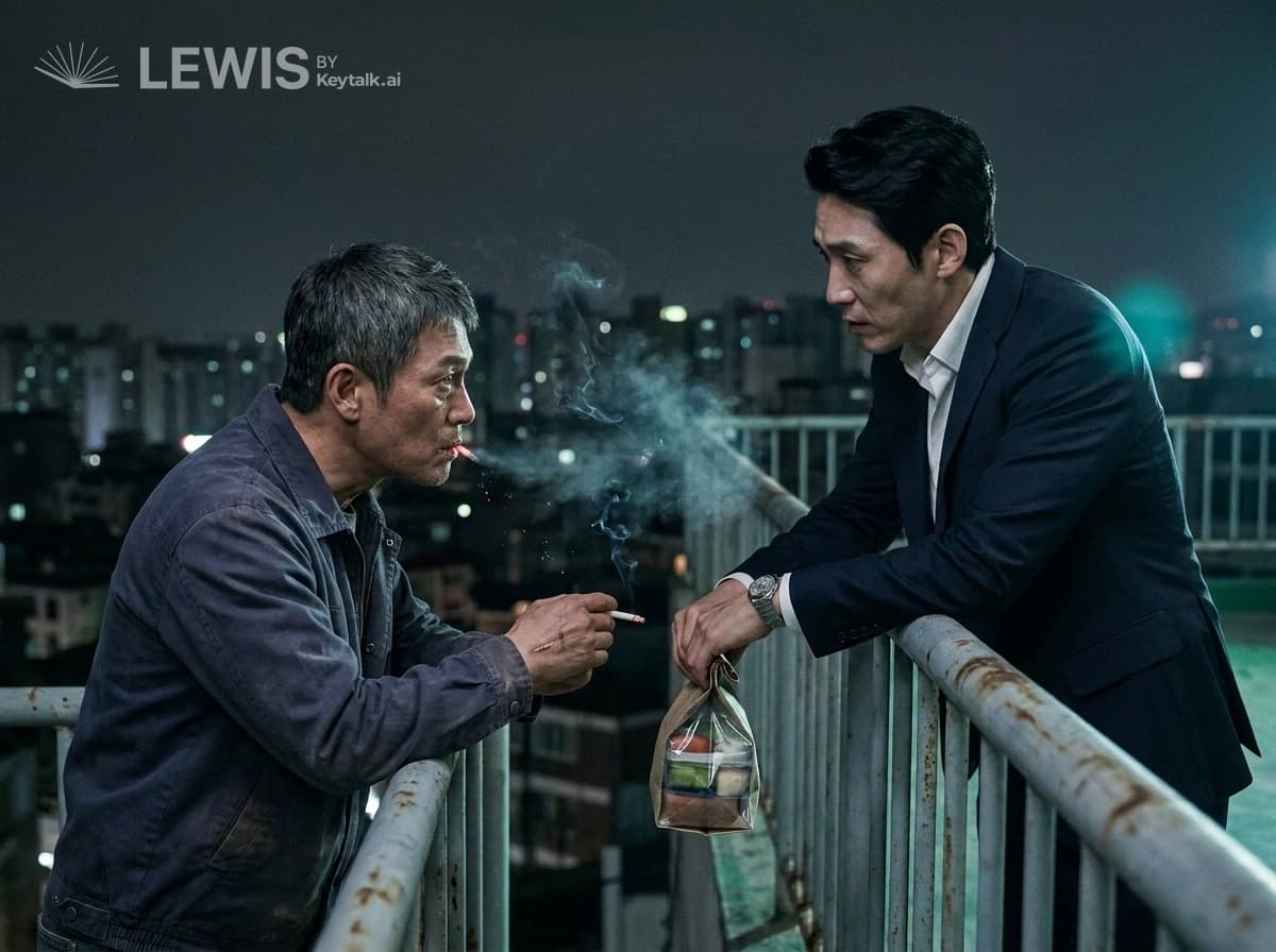 얼어붙은 옥상 위의 만남