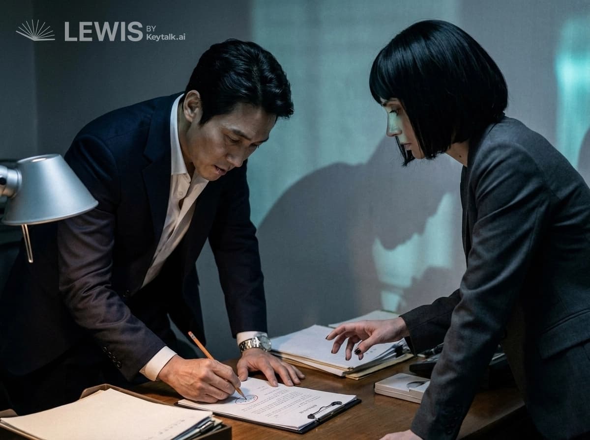서류와 시계의 압박